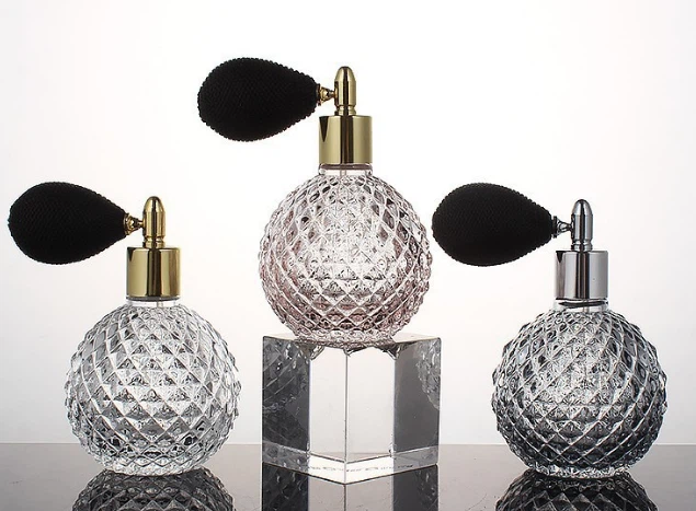 Klasik Hafif Lüks Retro Hava Yastığı Parfüm Şişesi Şeffaf Cam Sprey Şişesi Renkli Taşınabilir Parfüm Dağıtıcı Ananas Şişesi Özelleştirilebilir, Sprey Rengi Yapabilir. Kaplama Yapılabilir, Çeşitli Özellikler, Çeşitli Sprey Parçaları. Güzel ve Cömert, Hoş